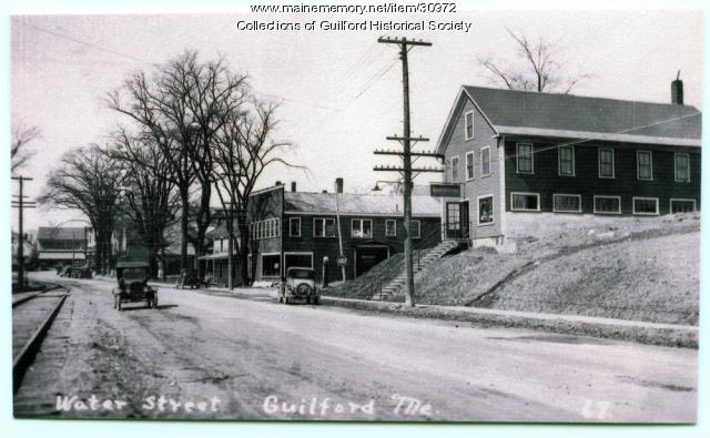 Water Street looking west, Guilford, ca. 1930