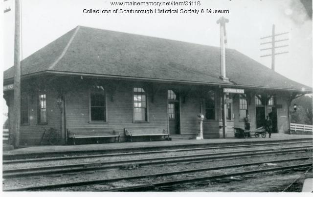 Scarboro Beach Railroad Station, 1909