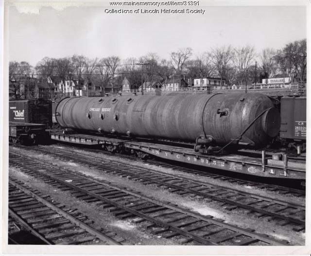 Digester for Lincoln Mill on Maine Central Railroad, Bangor, 1956