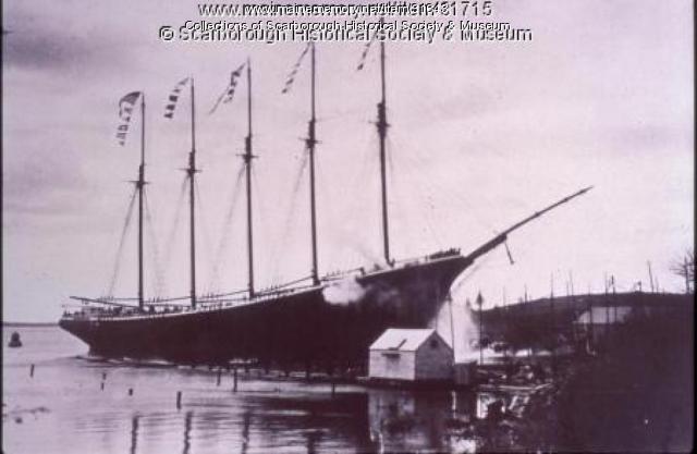 Wreck of the "Washington B. Thomas," Scarborough, ca. 1903