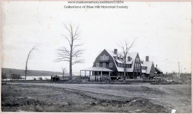 Blue Hill Inn construction, Blue Hill, 1892