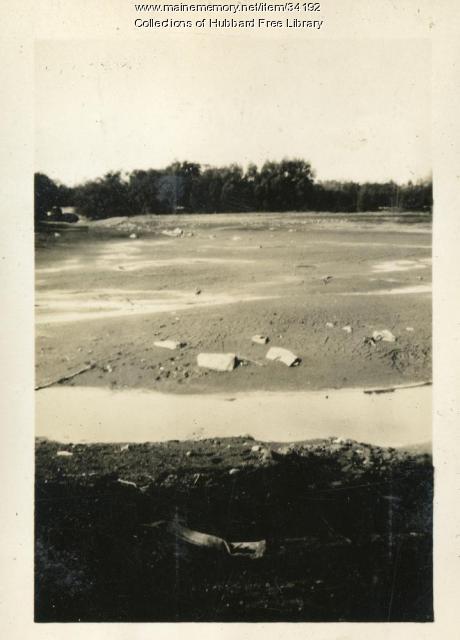 Cascade Pond bed, Hallowell, ca. 1931