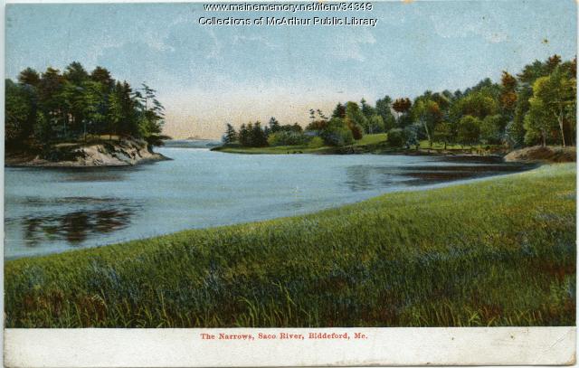 Saco River narrows, Biddeford, ca. 1915