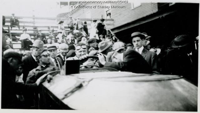 Stanley Race Car at the Old Orchard Beach Grandstand, September 1911