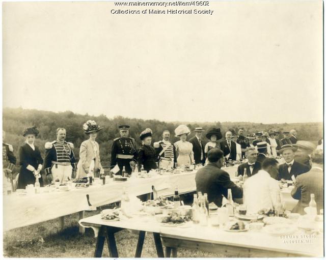 Lobster dinner, Augusta, ca. 1900