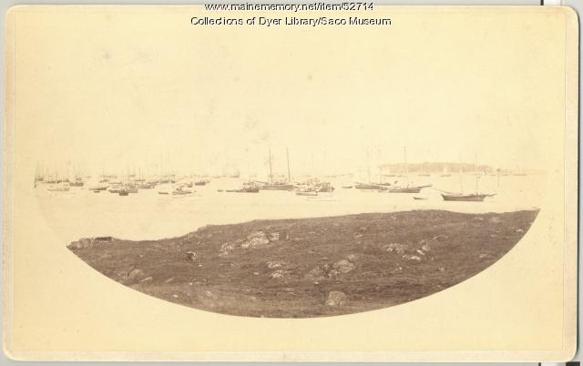 Ships at Biddeford Pool, ca. 1890