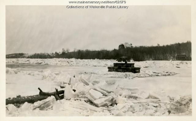 Flooded Kennebec River, Waterville and Winslow, March 1936