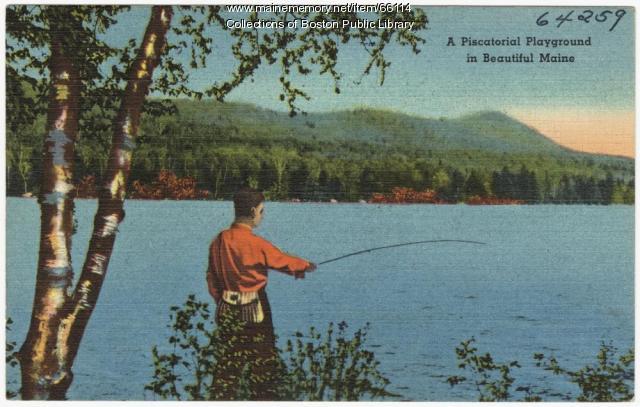 A piscatorial playground in beautiful Maine, ca. 1935