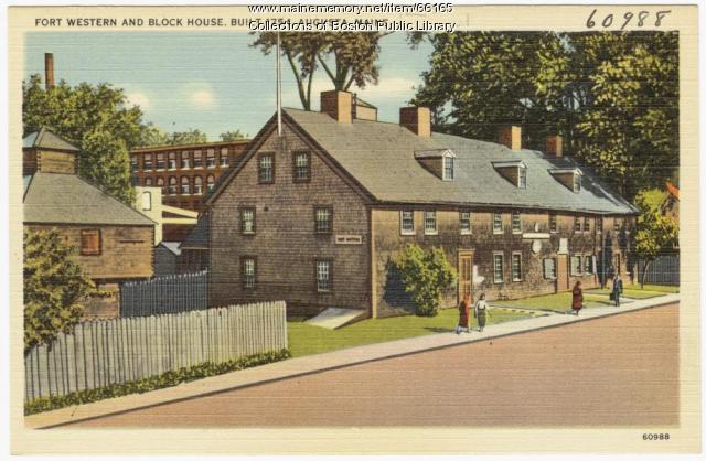 Fort Western and Block House, Augusta, ca. 1938