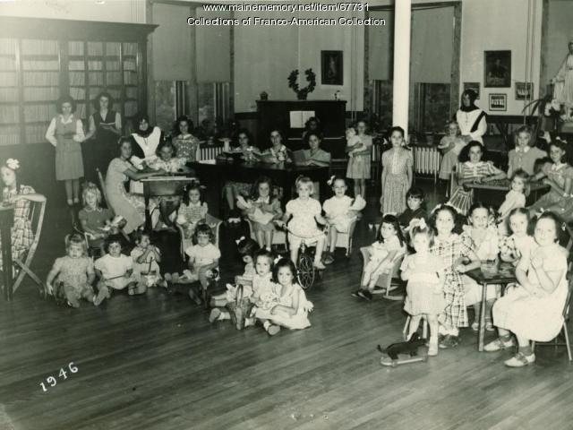 Christmas at St Joseph's Orphanage, Lewiston, 1946