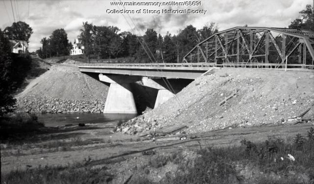 Tri-span bridge completed, Strong, 1965