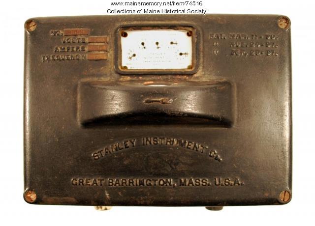 Stanley Model D electric meter, 1898