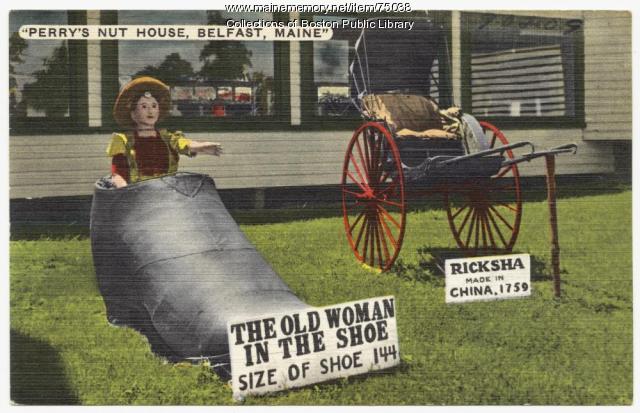 Old woman in the shoe, Belfast, ca. 1938