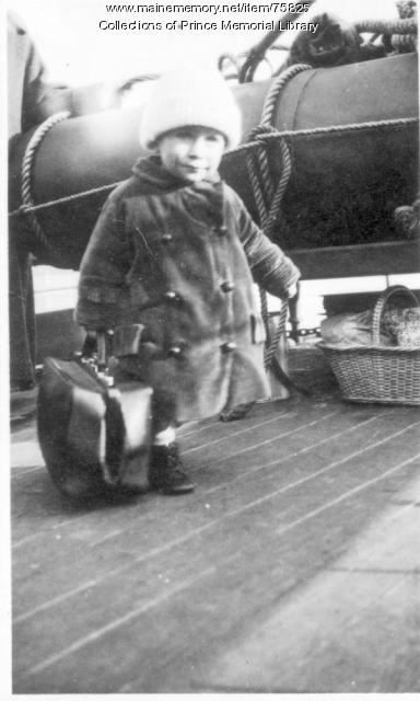 Albert Butler Richardson on a ship, ca. 1919