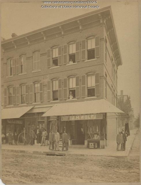 J. H. Wolf clothing store, Portland, ca. 1900