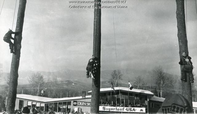 Climbing Flagpoles, Sugarloaf, 1971