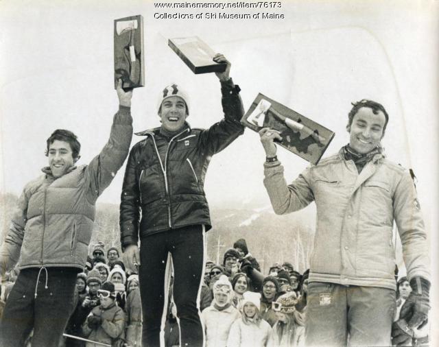 Brandishing trophies, Sugarloaf, 1971