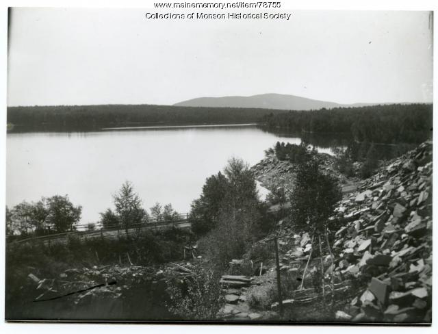 Abandoned Hebron Slate Quarry, Monson, ca. 1935