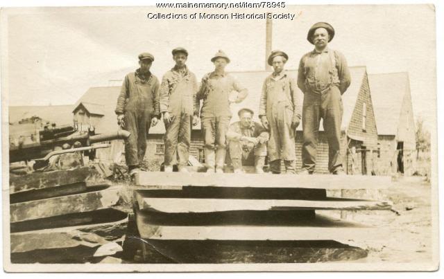 Slate Quarry employees, Monson, ca. 1930