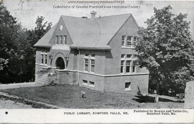 Rumford Public Library, Rumford, ca. 1948