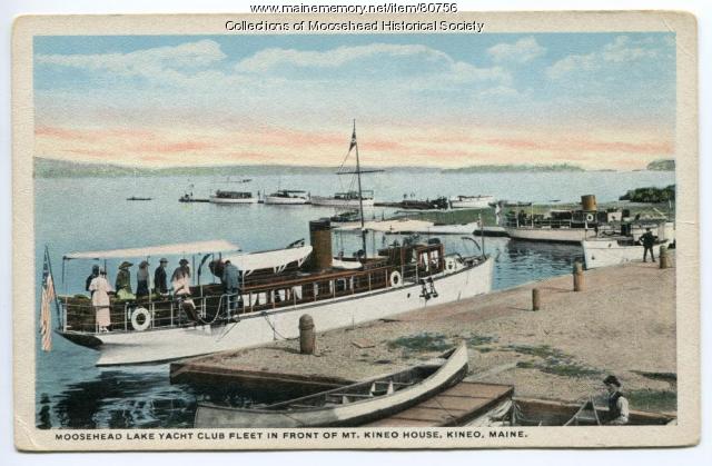 Yacht "Ioneta," Moosehead Lake, ca. 1925