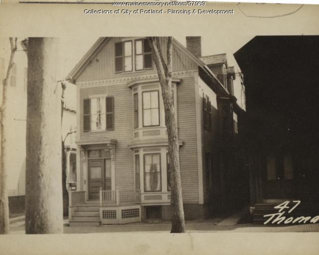 47 Thomas Street, Portland, 1924 Maine Memory Network