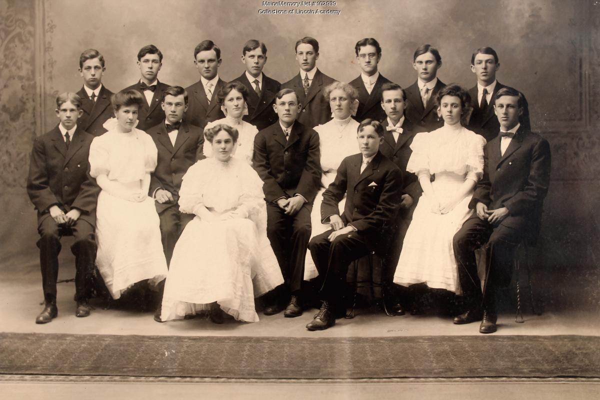 Class of 1908, Lincoln Academy, Newcastle, 1908 - Maine Memory Network
