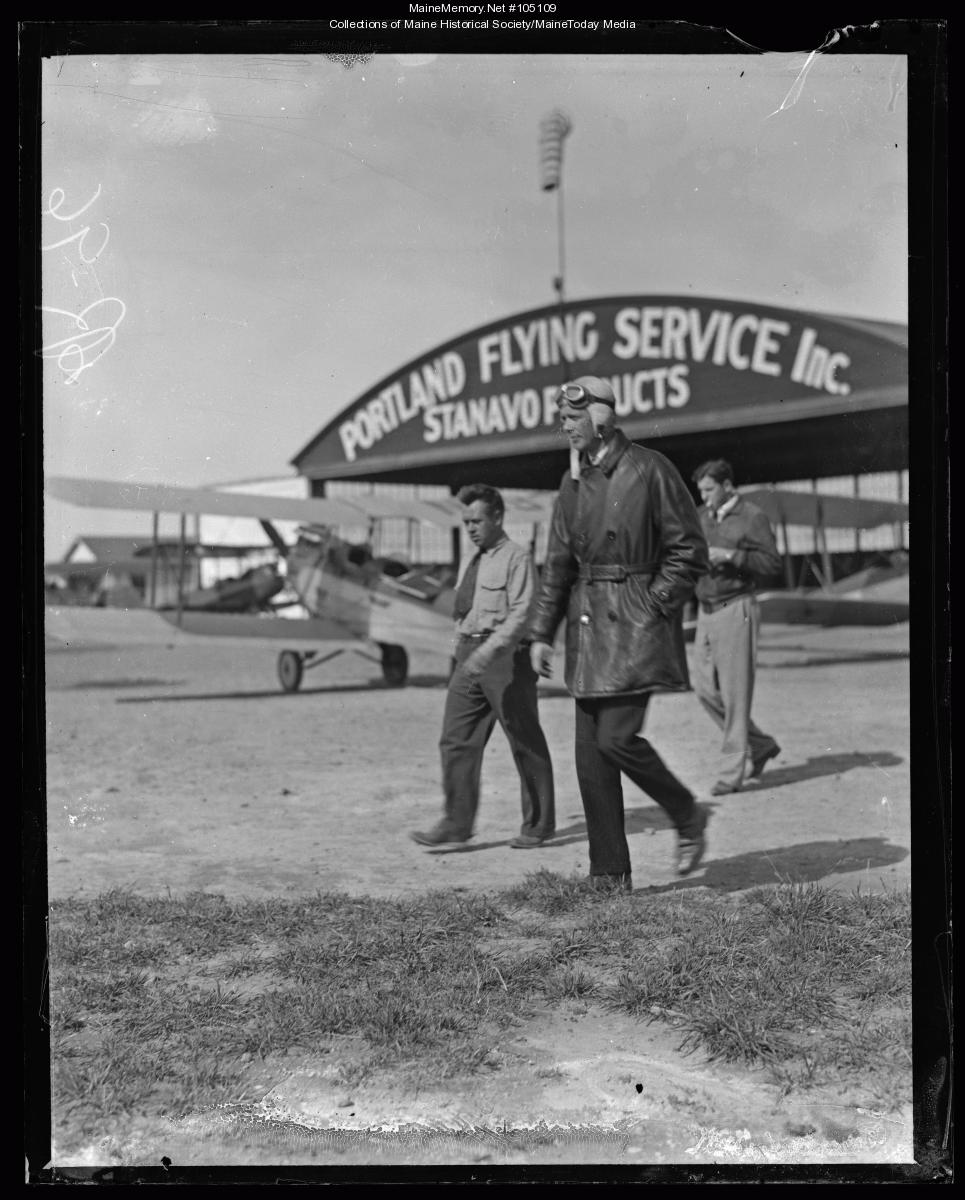 Charles Lindbergh at Old Orchard Beach, 1927 - Maine Memory Network