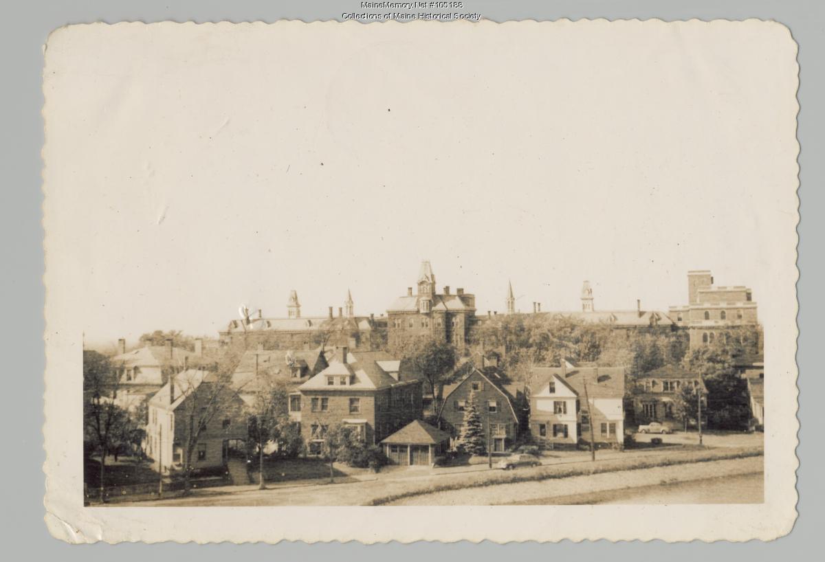 Maine General Hospital and neighborhood, Portland, 1944 - Maine Memory ...
