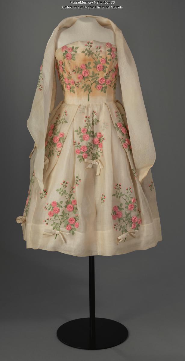 Dior inspired prom dress, ca. 1960 - Maine Memory Network