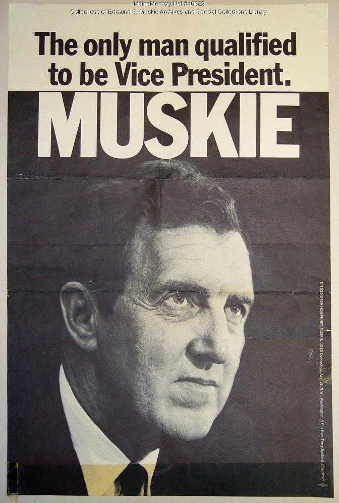Vice presidential campaign poster, 1968 - Maine Memory Network