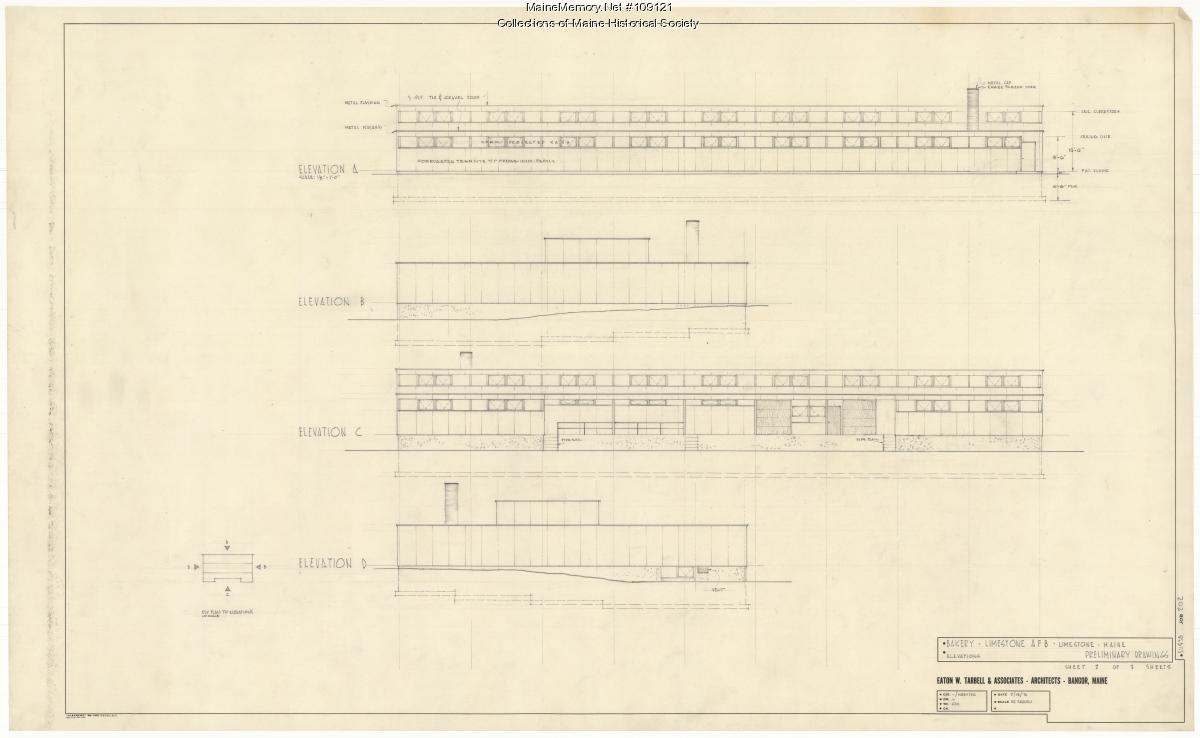 Limestone Air Force Base bakery & engine buildup building, Limestone ...