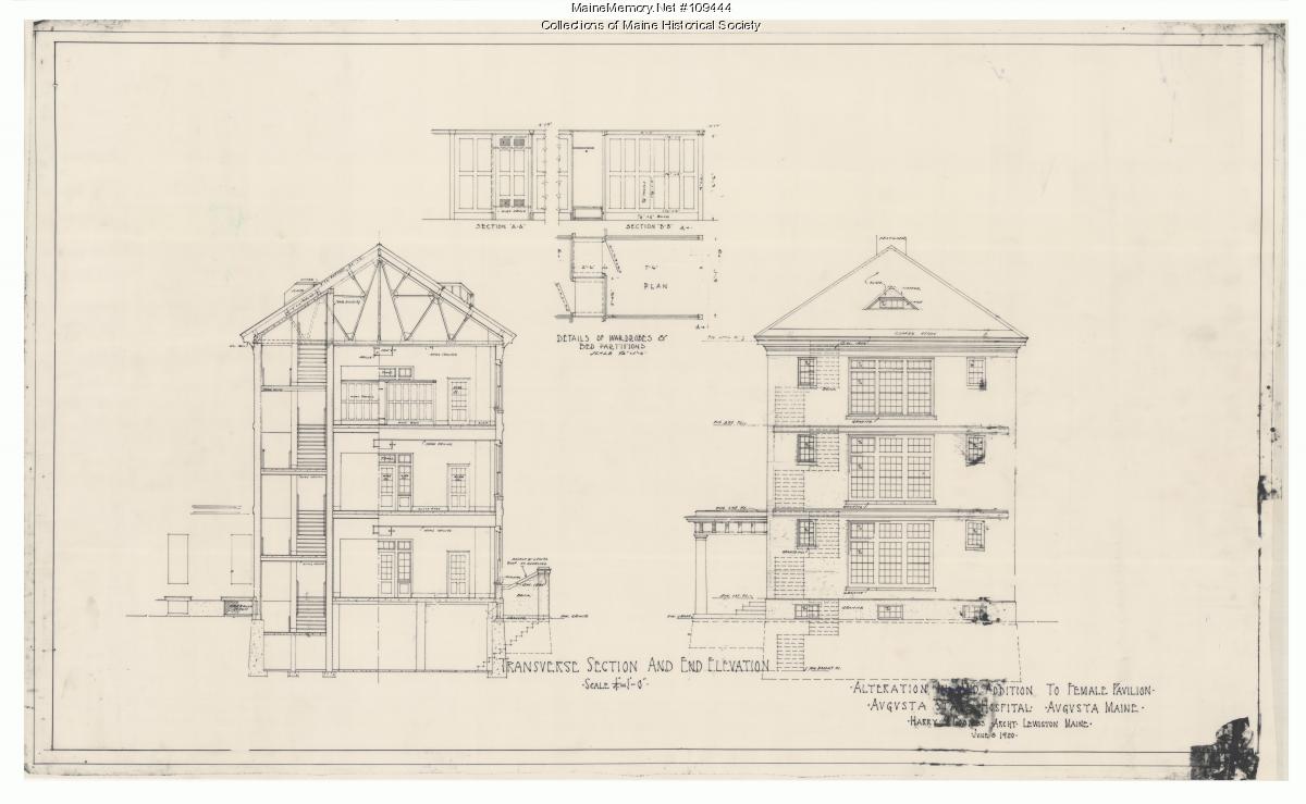 Alterations of Female Ward, Augusta, 1898-1920 - Maine Memory Network