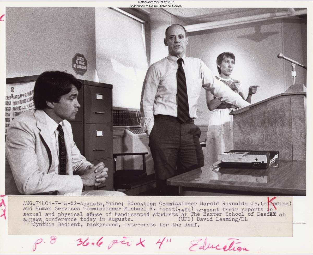 Report on Baxter School, Augusta, 1982 - Maine Memory Network