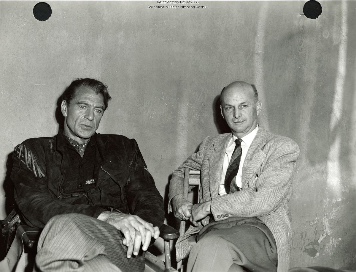 Howard Cail and Gary Cooper, ca. 1950 - Maine Memory Network