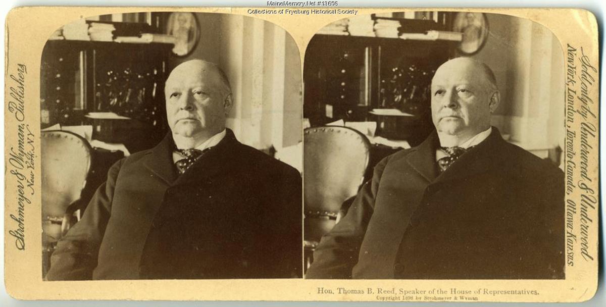 Thomas Brackett Reed, Portland, 1898 - Maine Memory Network