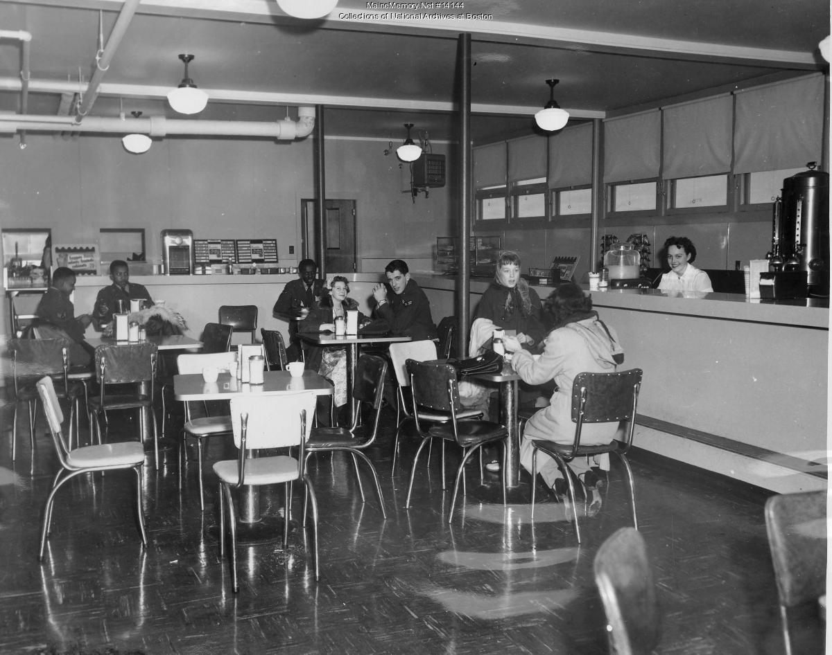 Snack Bar, Loring AFB, 1953 - Maine Memory Network