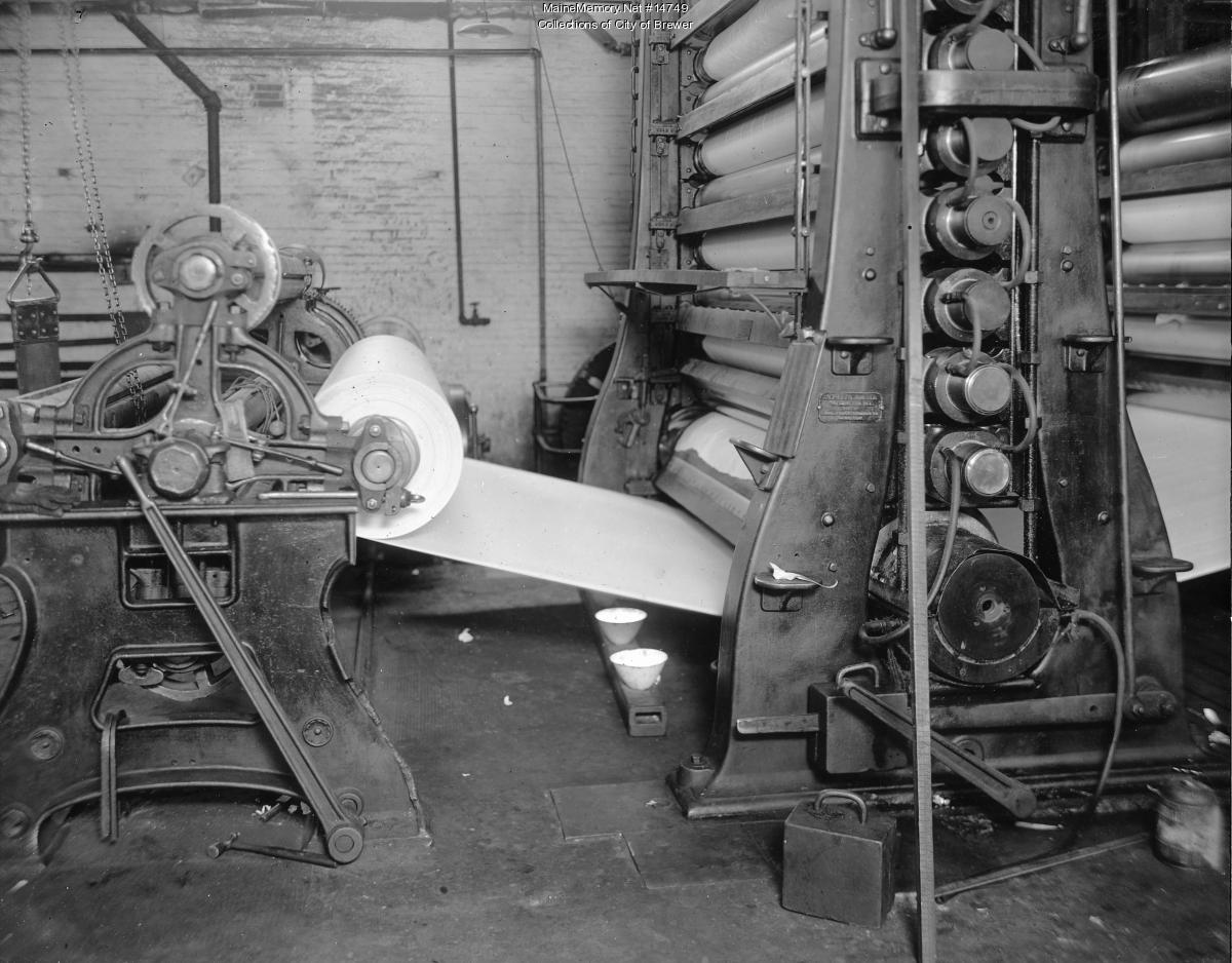 Paper making, Brewer, 1921 - Maine Memory Network