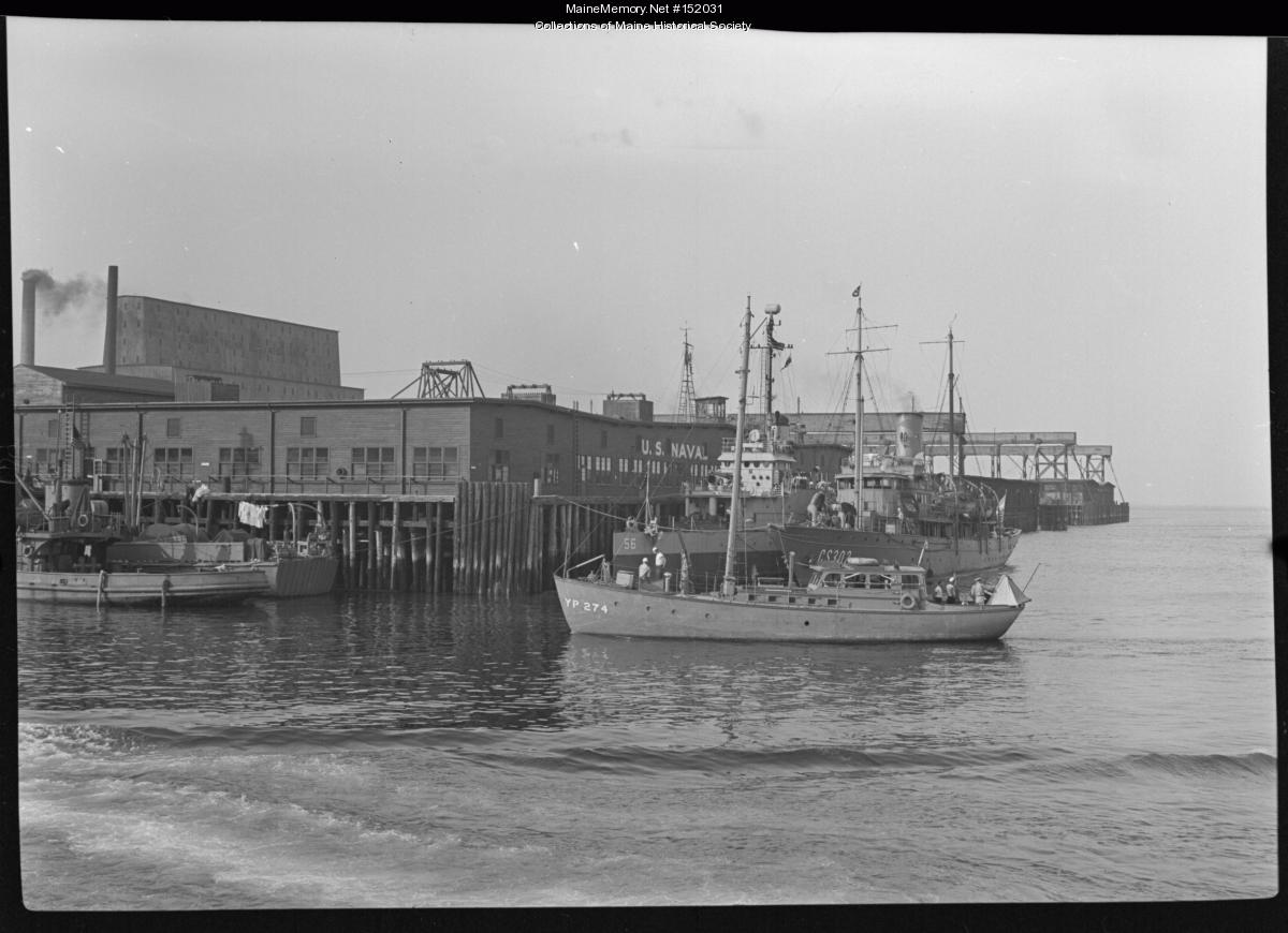 U.S. Naval activity in Casco Bay, Portland, 1944 - Maine Memory Network