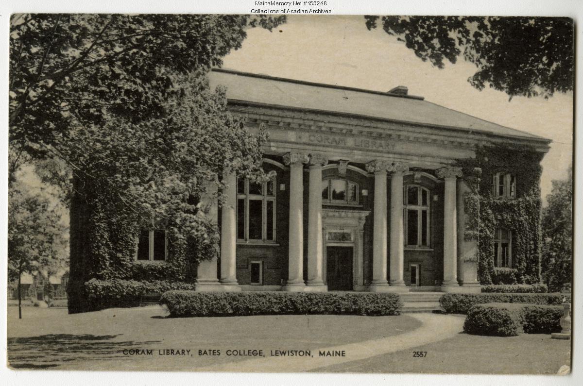 Coram Library, Lewiston, ca. 1930 - Maine Memory Network