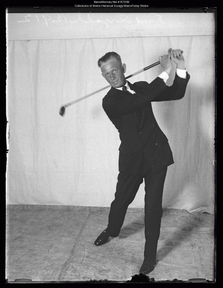 Golf professional Leon A. Ryall, Portland, 1926 - Maine Memory Network