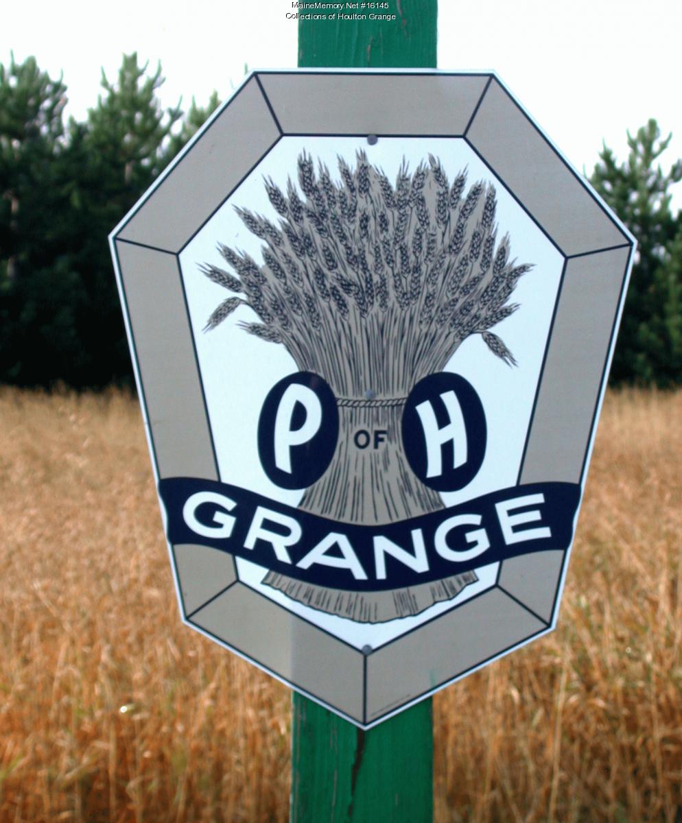 Road-side Grange sign, Monticello, 2004 - Maine Memory Network