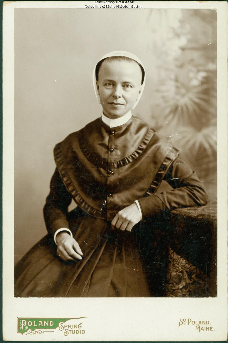Elizabeth Haskell, Sabbathday Lake, ca. 1900 - Maine Memory Network