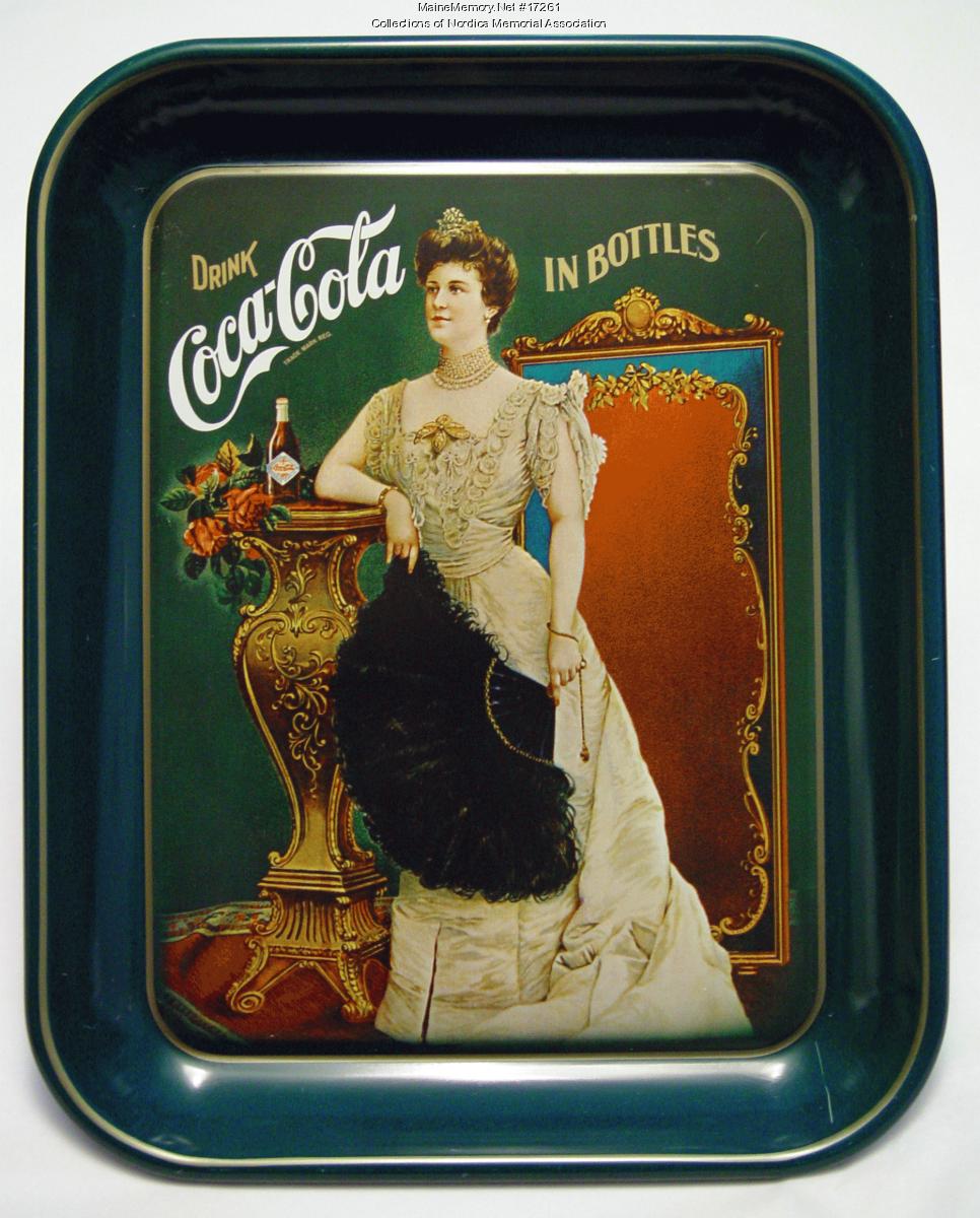 Lillian Nordica on Coca-Cola Tray, 1975 - Maine Memory Network
