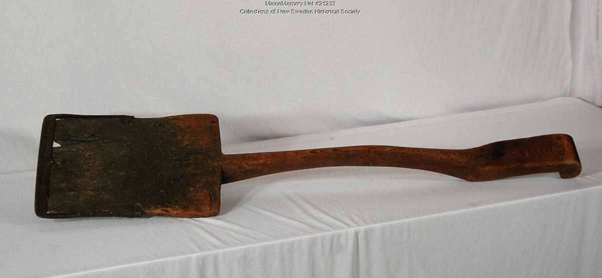 Wood shovel, New Sweden, ca. 1890 - Maine Memory Network