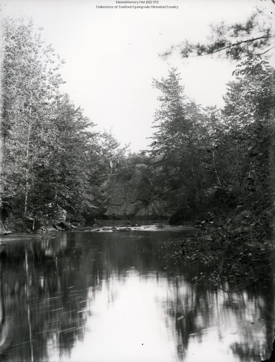 Mousam River Near Indian's Last Leap, Springvale, ca. 1900 - Maine ...