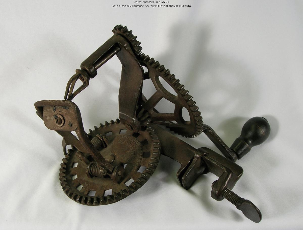 p - Apple peeler, Houlton, ca. 1882 - Maine Memory Network