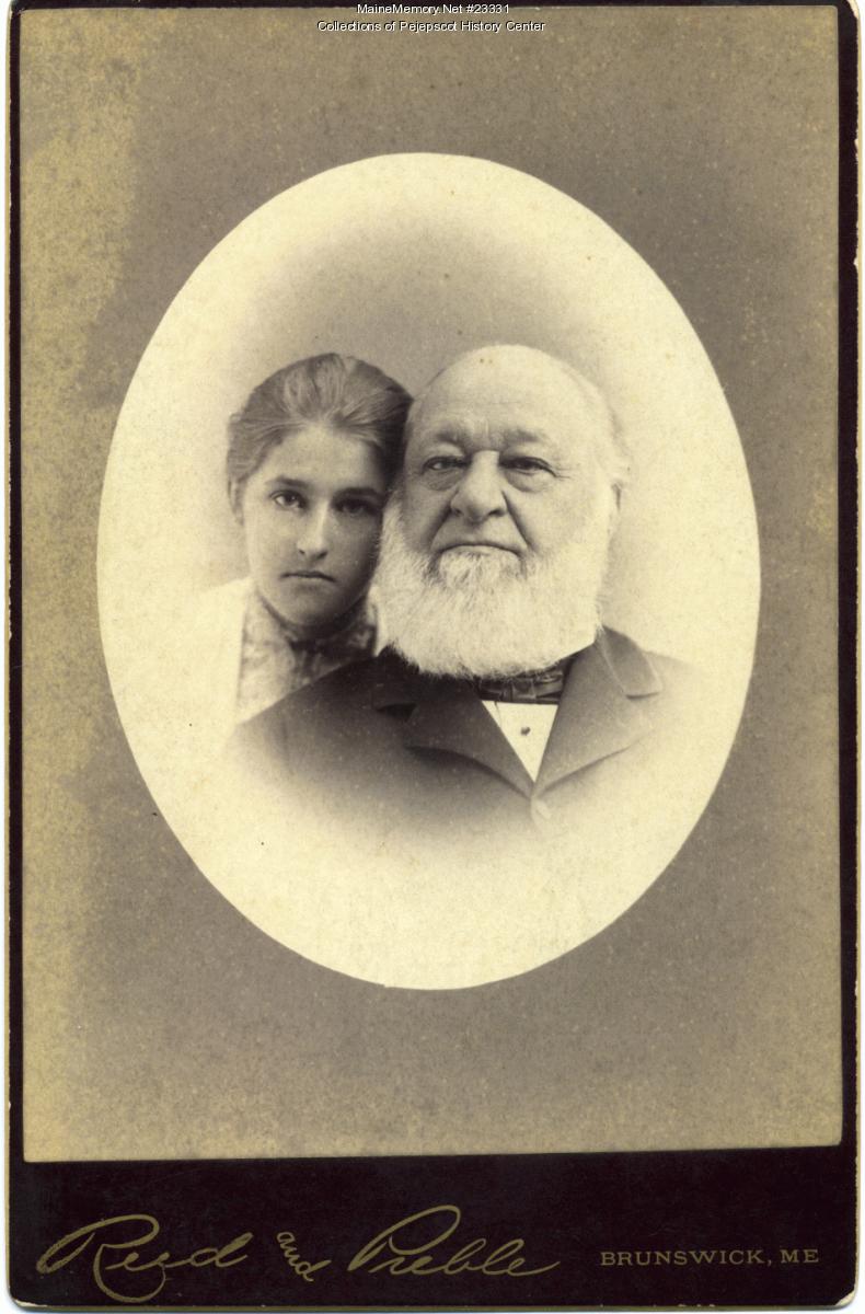 Peleg and Grace Chandler, Brunswick, ca. 1890 - Maine Memory Network
