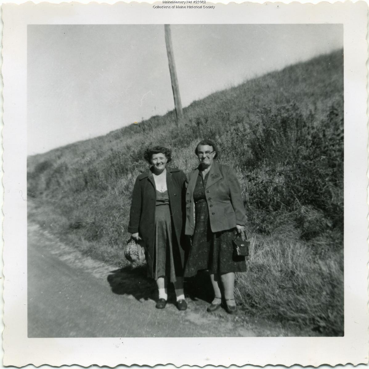 Bernice Childs, Edith Young, ca. 1955 - Maine Memory Network