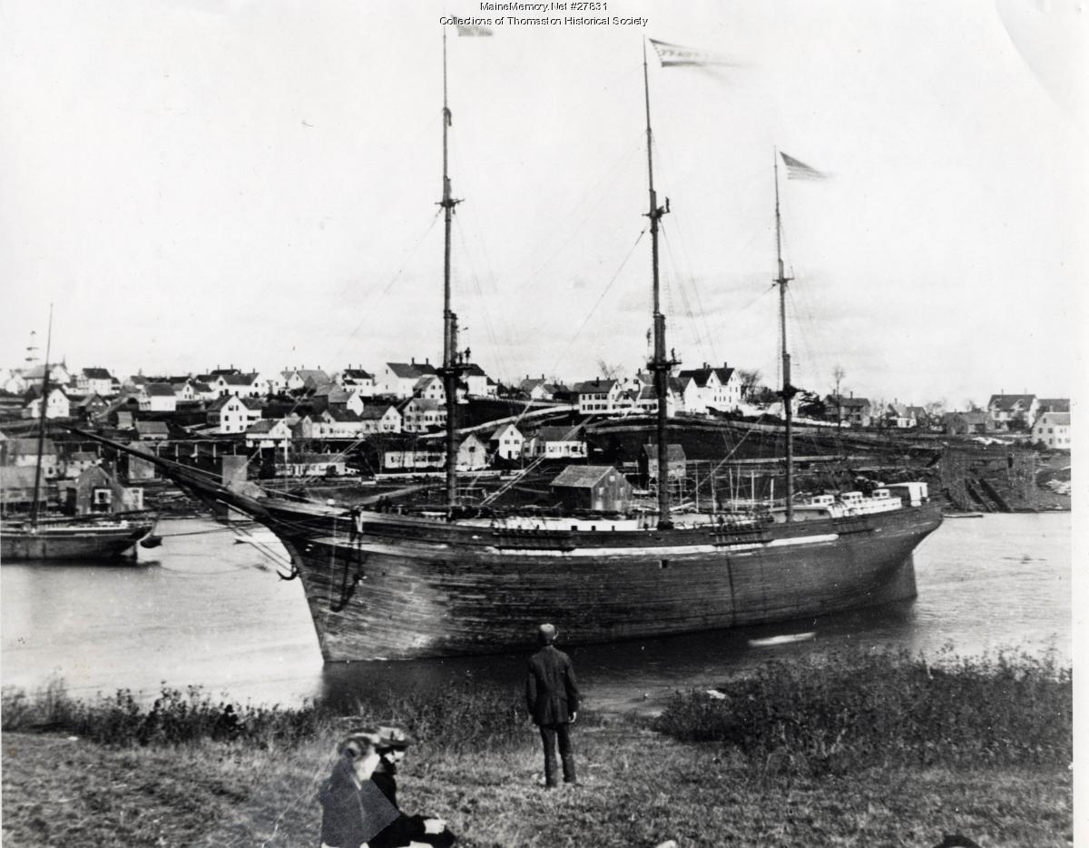 Ship Frank F. Curling, Thomaston, 1878 - Maine Memory Network
